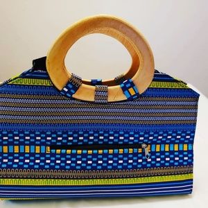 Women Handmade Satchels with Wooden Handle